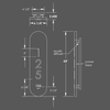 Numera Lighting Door Number Sconce: NL1084.01 - "Phoebe"