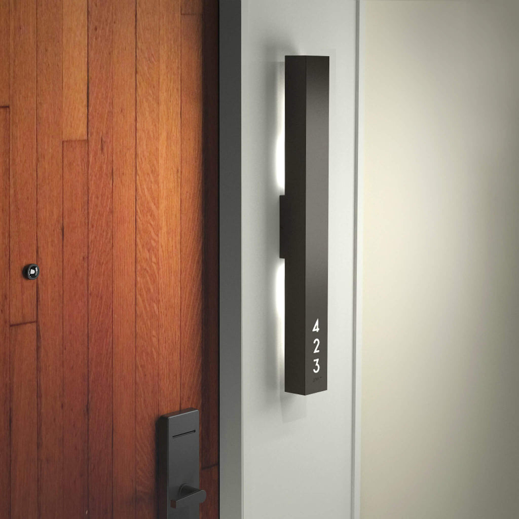 Numera Lighting Door Number Sconce: NL1137.04 - "Ryan"