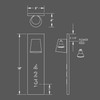 Numera Lighting Door Number Sconce: NL1292.01 - "Alfred"