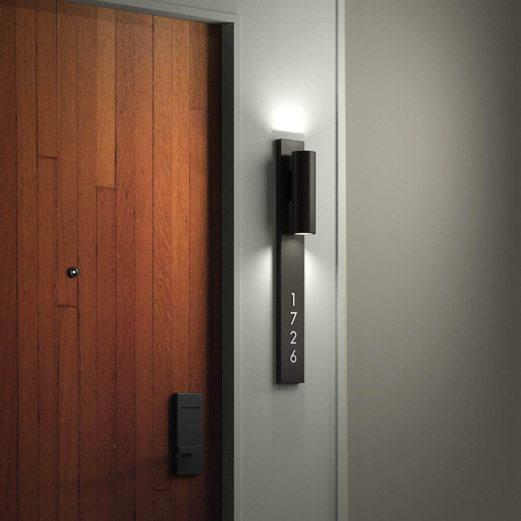Numera Lighting Door Number Sconce: NL1329.02 - "Brandi - Damp"