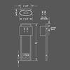 Numera Lighting Door Number Sconce: NL1002.01 - "Nathan"