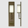 Numera Lighting Door Number Sconce: NL1003.01 - "Oliver"