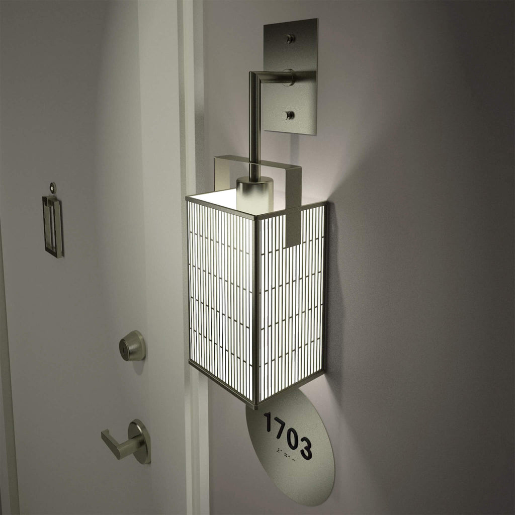 Numera Lighting Door Number Sconce: NL1005.01 - "Clarence"