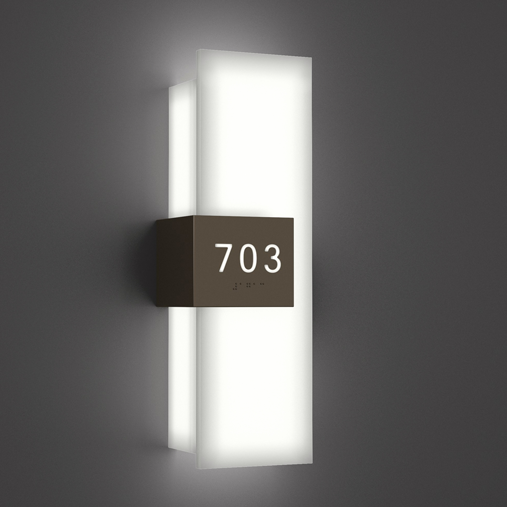 Numera Lighting Door Number Sconce: NL1009.01 - "Stella"
