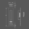 Numera Lighting Door Number Sconce: NL1010.01 - "Roman"
