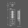 Numera Lighting Door Number Sconce: NL1038.02 - "Jennifer"