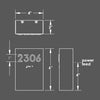 Numera Lighting Door Number Sconce: NL1040.01 - "Blythe"