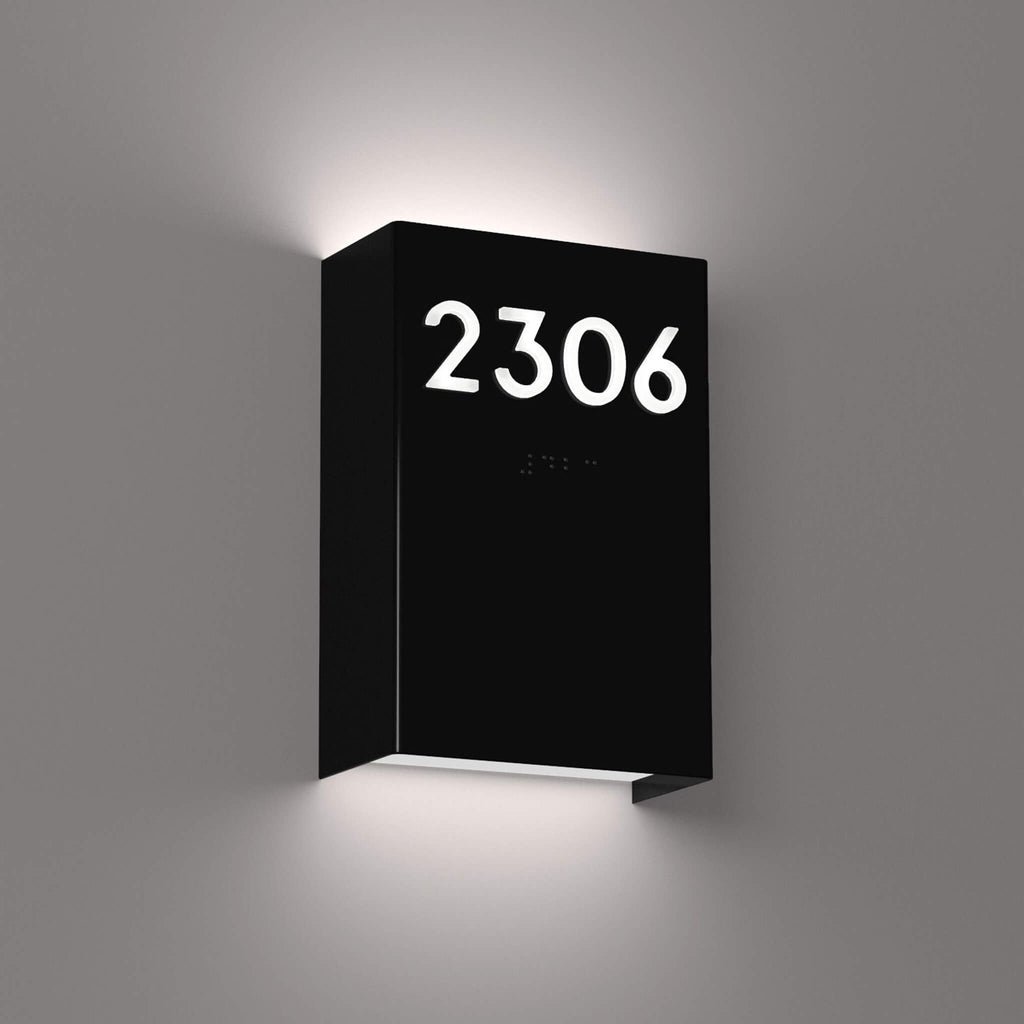 Numera Lighting Door Number Sconce: NL1040.01 - "Blythe"