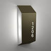 Numera Lighting Door Number Sconce: NL1048.01 - "Adam"