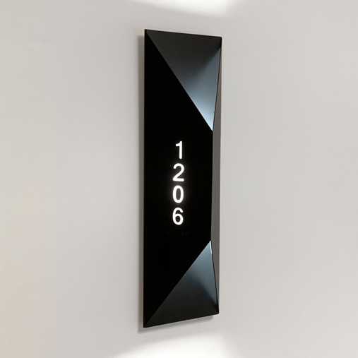 Numera Lighting Door Number Sconce: NL1072.01 - "Brent"