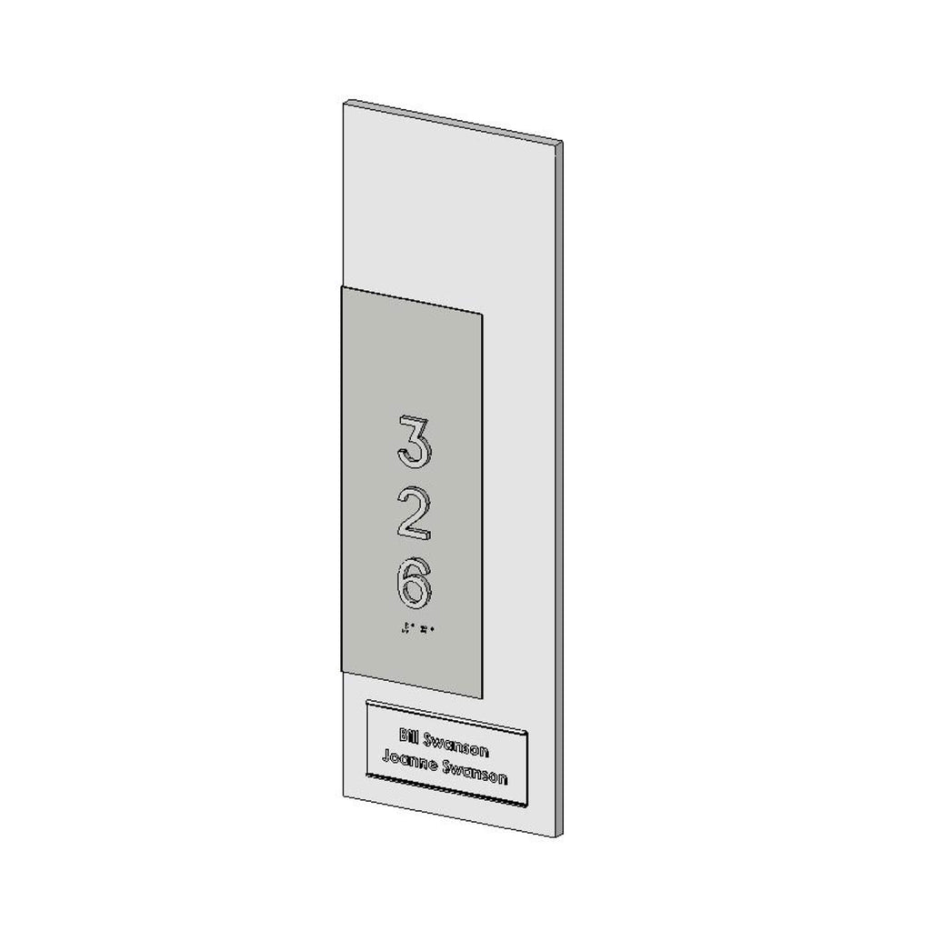 Numera Lighting Door Number Sconce: NL1101.01 - "Jordan"