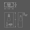 Numera Lighting Door Number Sconce: NL1129.02 - "Marley"