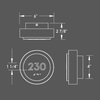 Numera Lighting Door Number Sconce: NL1147.01 - "Hugo"