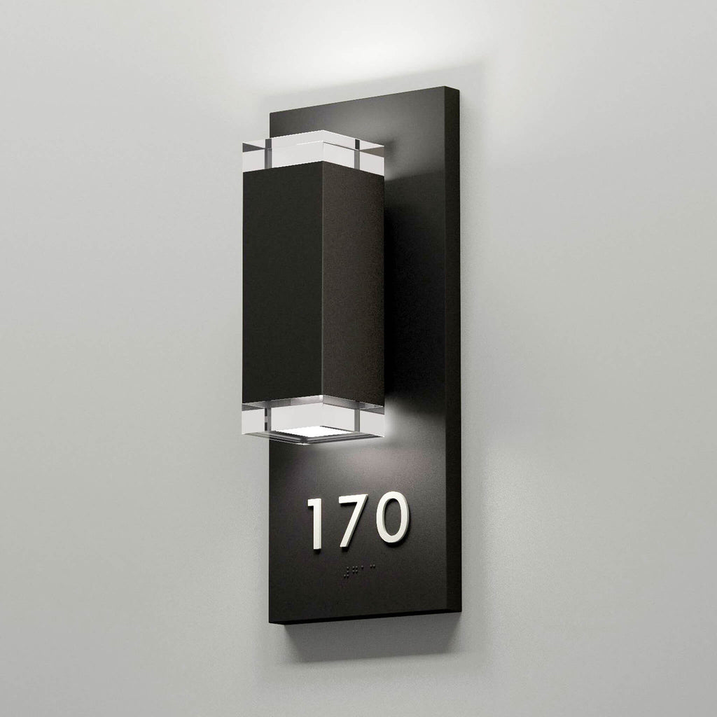 Numera Lighting Door Number Sconce: NL1156.01 - "Atticus"