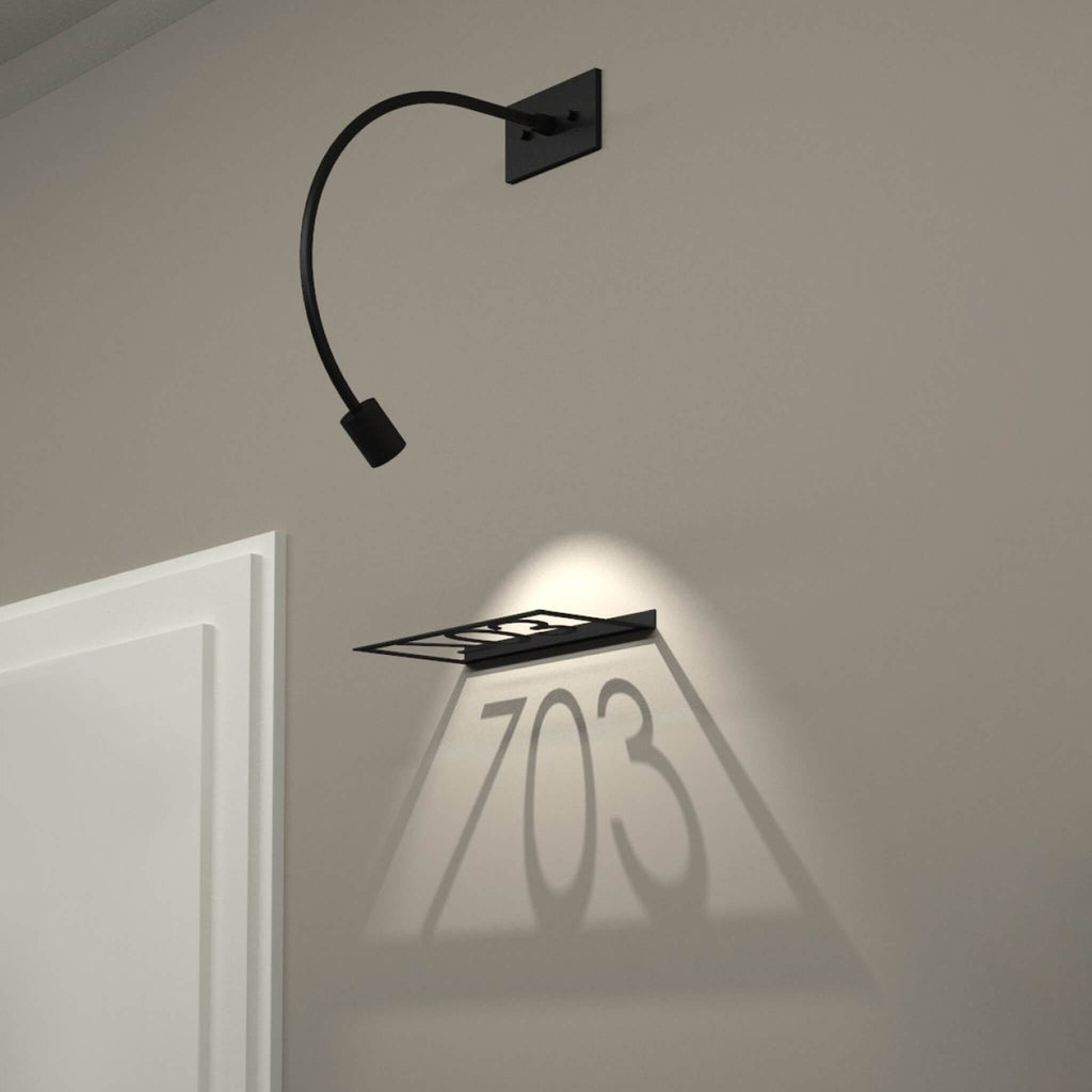 Numera Lighting Door Number Sconce: NL1157.01 - "Cameron"