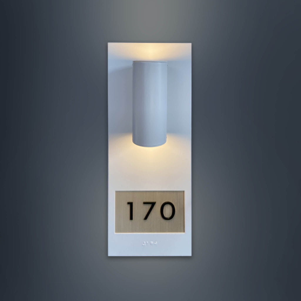Numera Lighting Door Number Sconce: NL1171.01 - "Cora"
