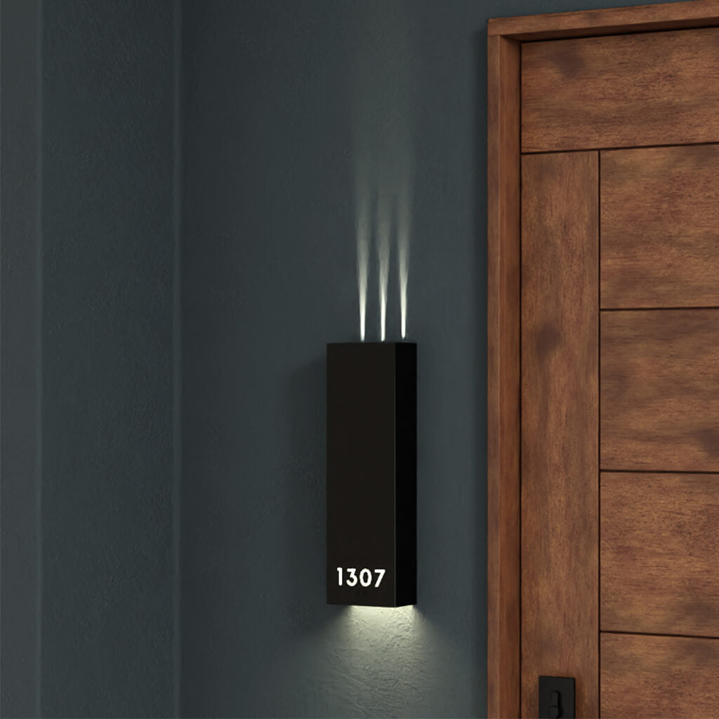 Numera Lighting Door Number Sconce: NL1207.01 - "Beamer"