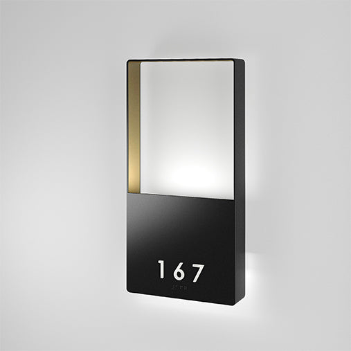 Numera Lighting Door Number Sconce: NL1055.02 - "Miles"