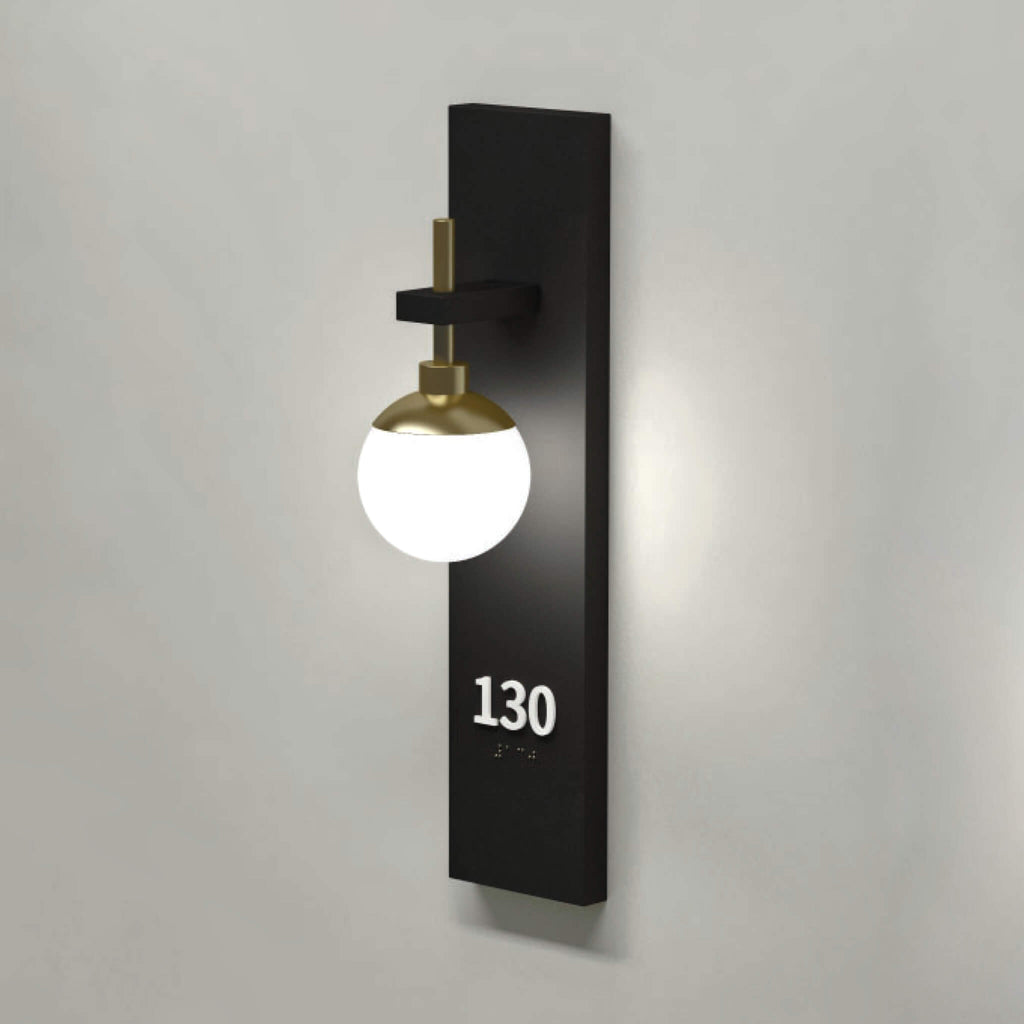 Numera Lighting Door Number Sconce: NL1074.01 - "Harry"