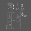 Numera Lighting Door Number Sconce: NL1074.01 - "Harry"
