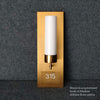 Numera Lighting Door Number Sconce: NL1103.01 - "Darcy"