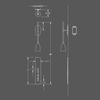 Numera Lighting Door Number Sconce: NL1113.01 - "Colette"