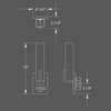 Numera Lighting Door Number Sconce: NL1115.01 - "Ethan"