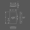 Numera Lighting Door Number Sconce: NL1120.01 - "Christopher"