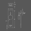 Numera Lighting Door Number Sconce: NL1133.02 - "Barry"