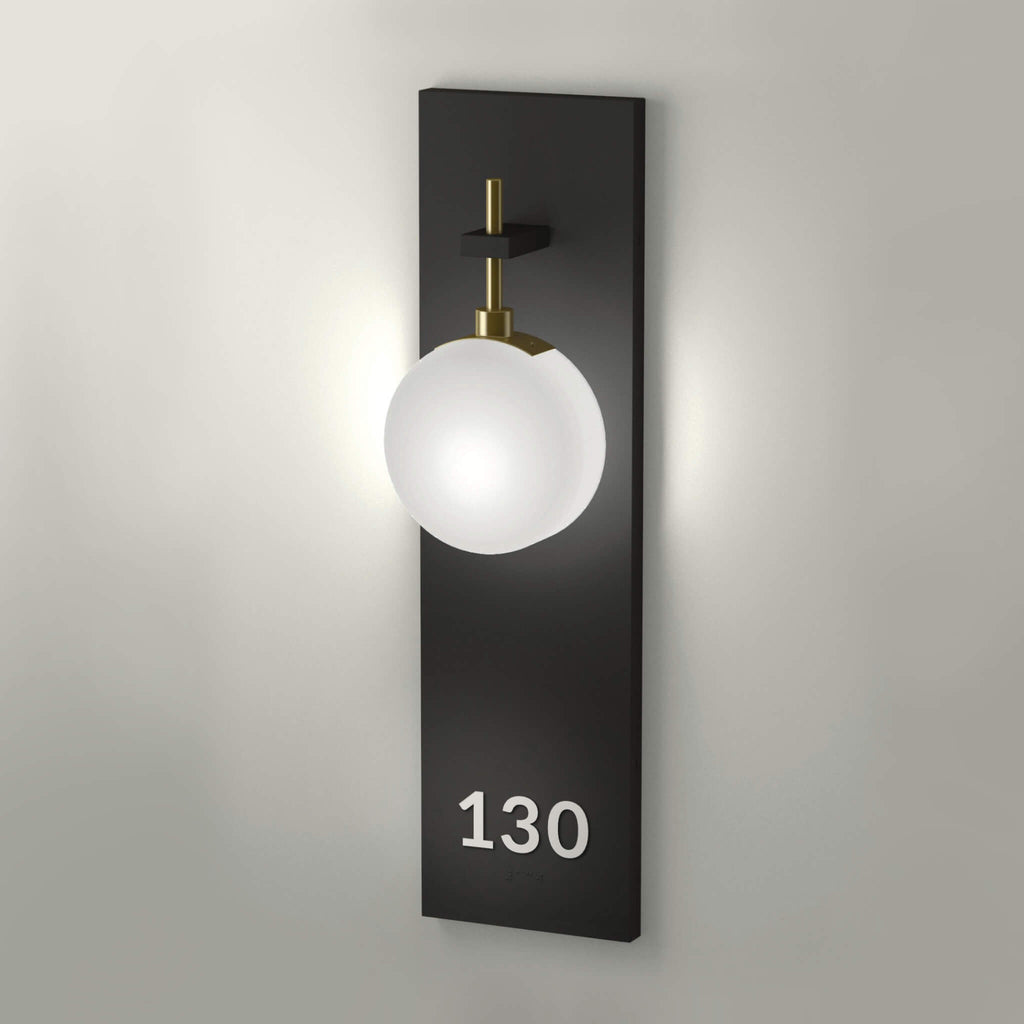Numera Lighting Door Number Sconce: NL1133.02 - "Barry"
