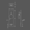 Numera Lighting Door Number Sconce: NL1133.02 - "Barry"