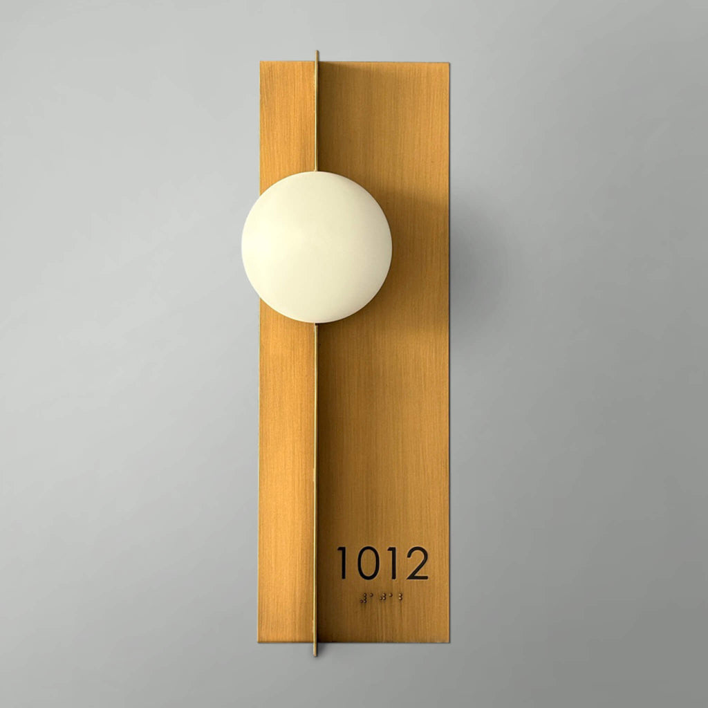 Numera Lighting Door Number Sconce: NL1183.05 - "Theo"