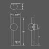 Numera Lighting Door Number Sconce: NL1183.05 - "Theo"