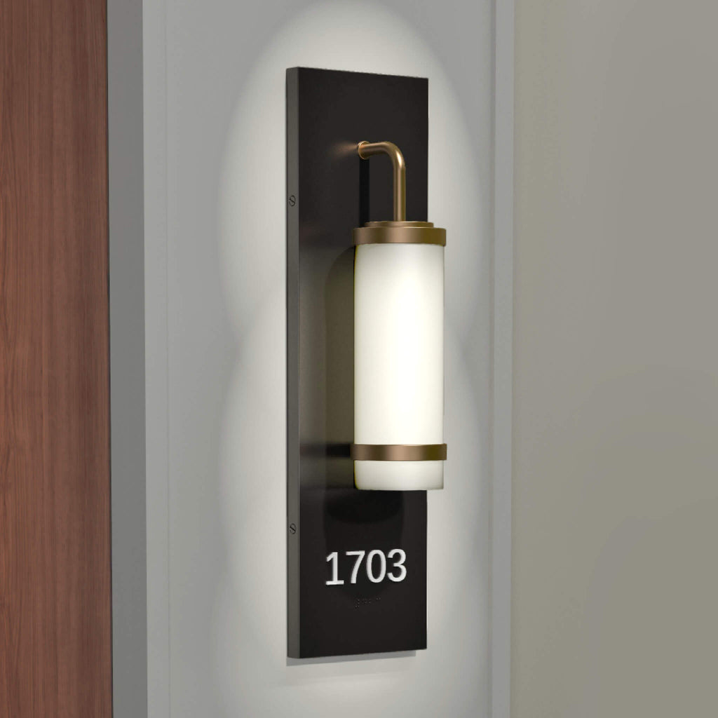 Numera Lighting Door Number Sconce: NL1190.01 - "Ashton"