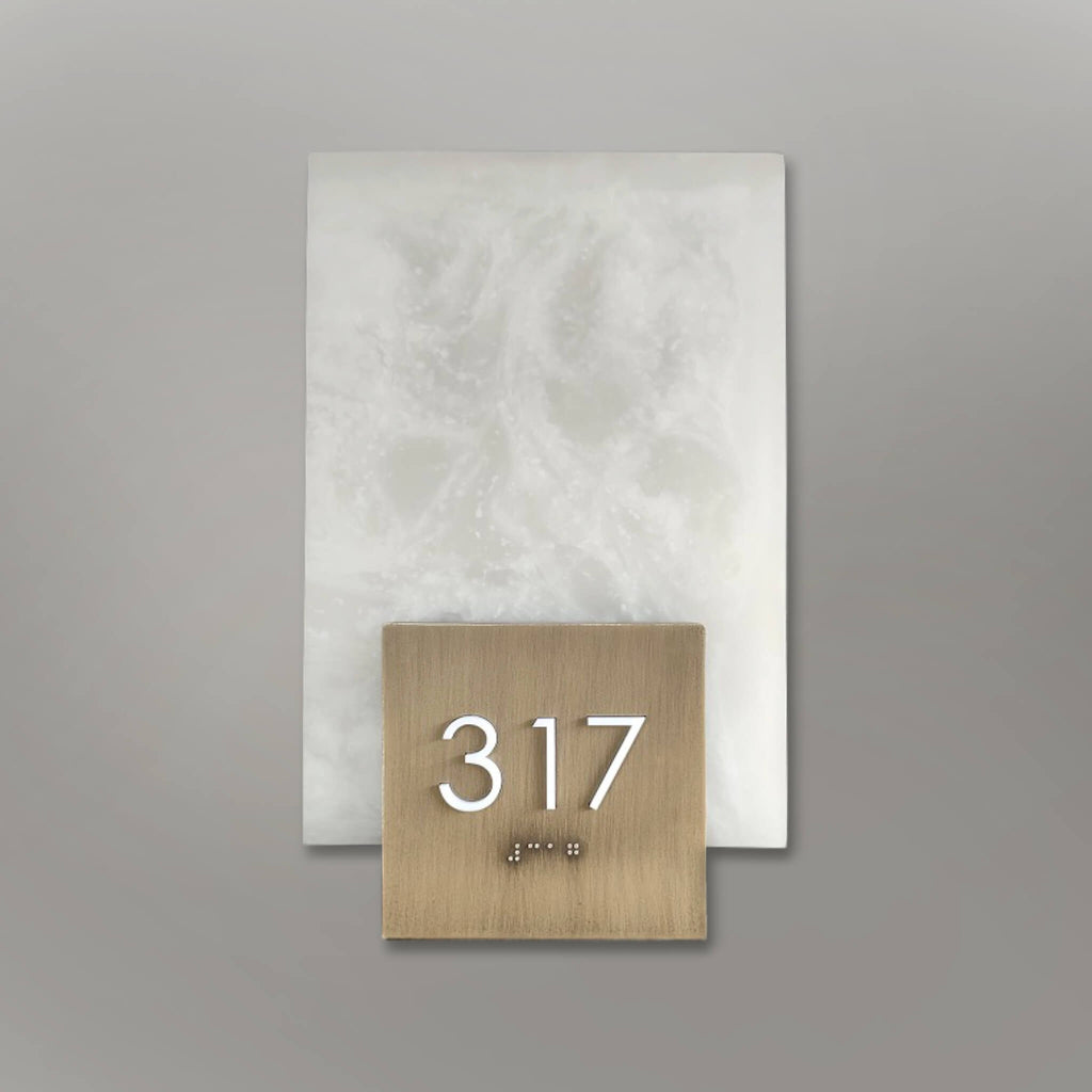 Numera Lighting Door Number Sconce: NL1265.01 - "Norah"