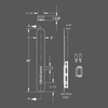 Numera Lighting Door Number Sconce: NL1268.02- "Kobe"