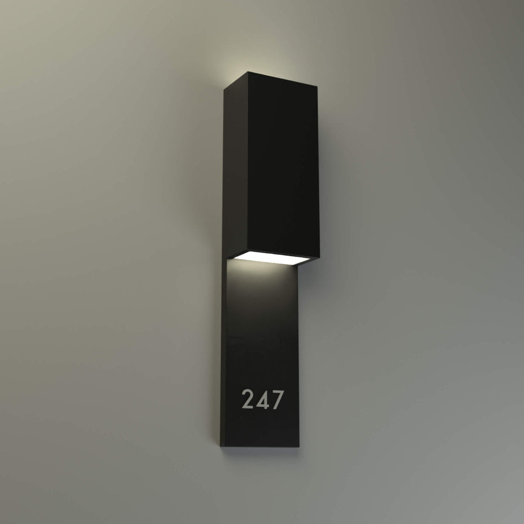 Numera Lighting Door Number Sconce: NL1274.02 - "Evan"