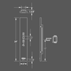 Numera Lighting Door Number Sconce: NL1285.01 - "Kevin"