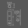 Numera Lighting Door Number Sconce: NL1326.01- "Julian"