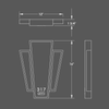 Numera Lighting Door Number Sconce: NL331.01- "Vera"