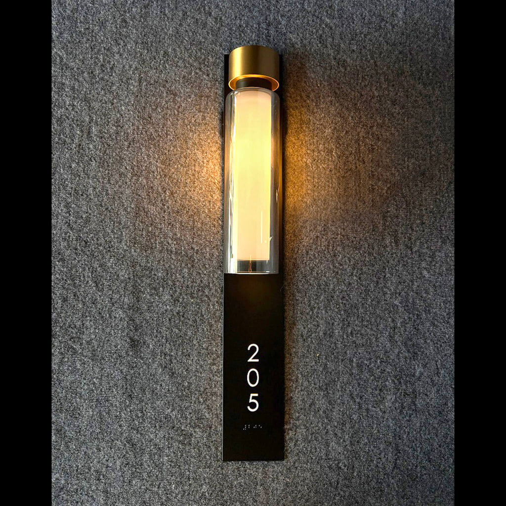 Numera Lighting Door Number Sconce: NL1335.01 - "Corey"