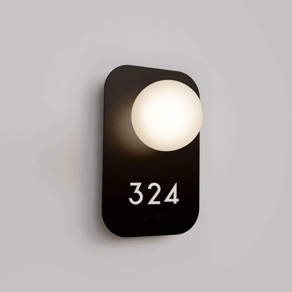 Numera Lighting Door Number Sconce: NL1364.01 - "Piper"