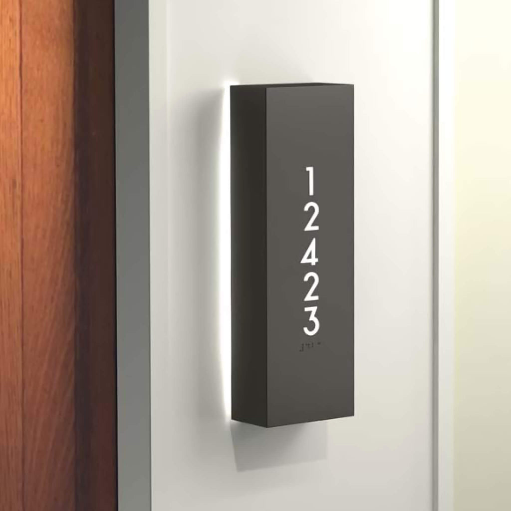 Numera Lighting Door Number Sconce: NL1400.02 - "Riley"