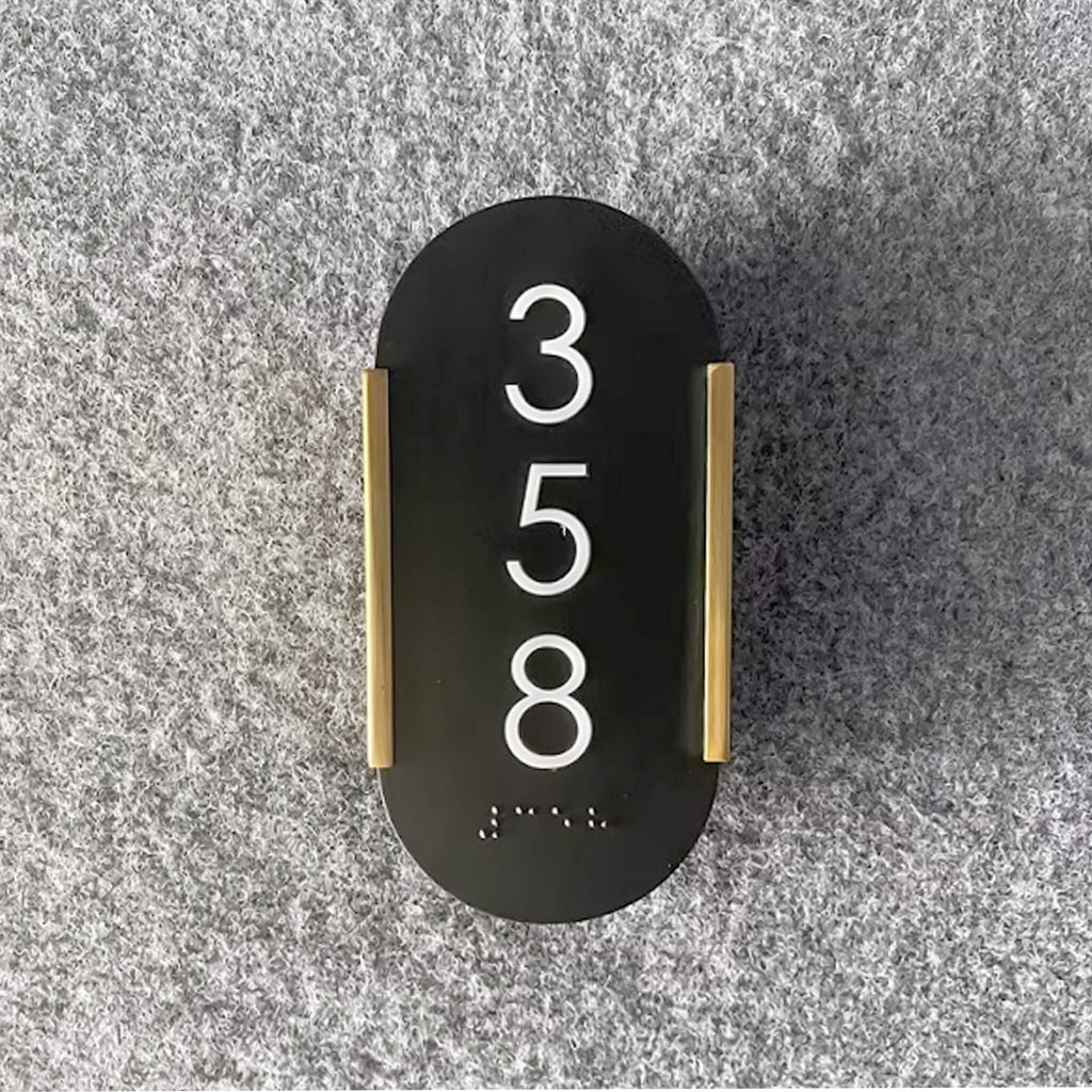 Numera Lighting Door Number Sconce: NL1426.01- "Channing"
