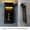 Numera Lighting Door Number Sconce: NL1432.03 - "Linnea"
