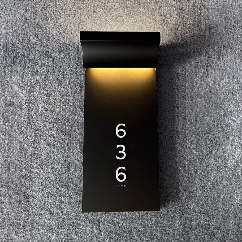 Numera Lighting Door Number Sconce: NL1432.03 - "Linnea"