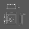 Numera Lighting Door Number Sconce: NL1478.01 - "Aria"