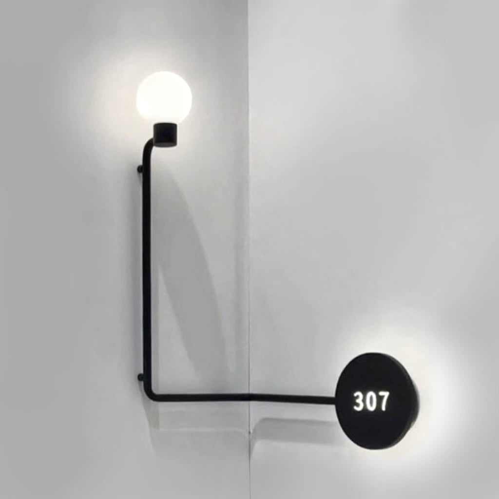 Numera Lighting Door Number Sconce: NL1503.01 - "Rafael"