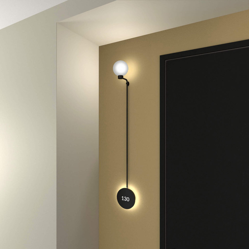 Numera Lighting Door Number Sconce: NL1505.01 - "Remy"