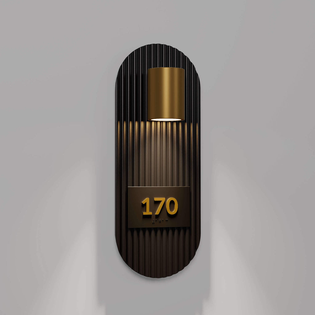 Numera Lighting Door Number Sconce: NL1535.01 - "Marion"